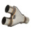 Y Shaped Stainless Steel Exhaust Tip 63mm Universal 255mm 10