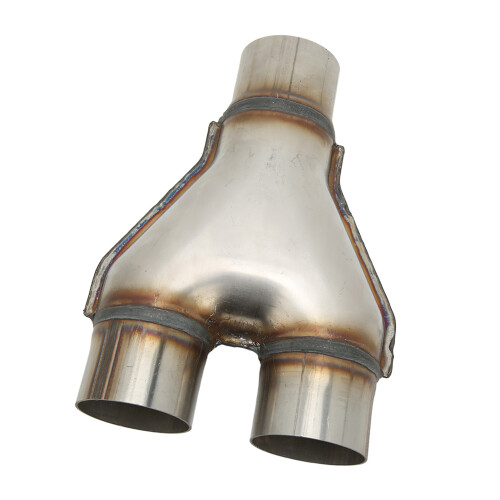 Y Shaped Stainless Steel Exhaust Tip 63mm Universal 255mm
