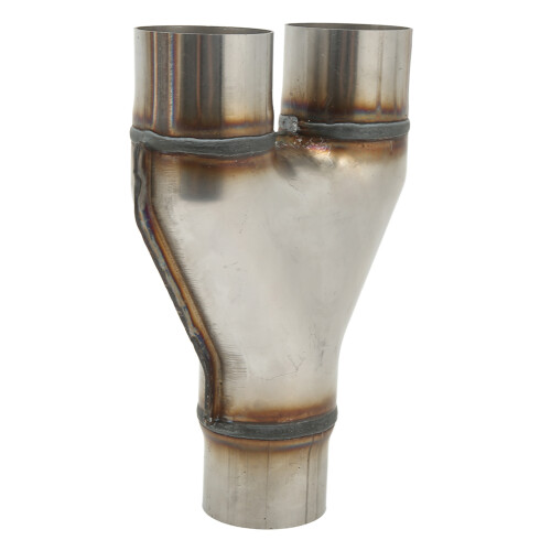 Y Shaped Stainless Steel Exhaust Tip 63mm Universal 255mm 2