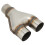 Y Shaped Stainless Steel Exhaust Tip 63mm Universal 255mm 4