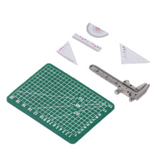 Miniatur-Vernier-Schieblehre aus Legierung, Maßstab 1:12, Puppenhaus-Schneideunterlage für Oberflächen