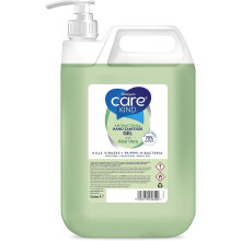 70% Hand Sanitiser Gel 5 Litre - with Aloe Vera Extract - Antibacterial Hand sanitizer gel Kills Viruses & 99.999% of bacteria with pump dispenser