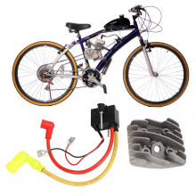 105mm Motorzylinderabdeckung für Motorisierte Fahrräder, Zylinderkopf mit Zündspule für 49cc, 50cc, 60cc, 66cc, 70cc, 80cc 2-Takt-Motor