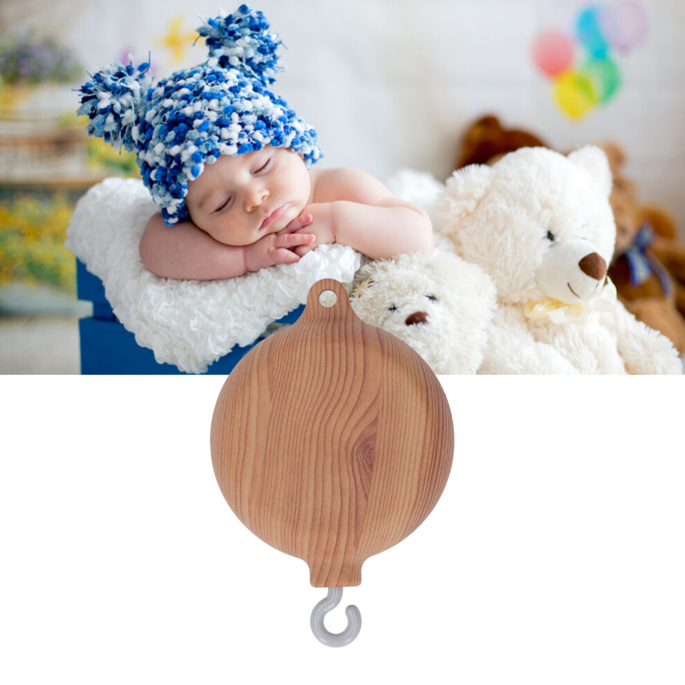 Infant Crib Music Box 3 Modes 35 Songs Wooden Rotary Mobile Grain