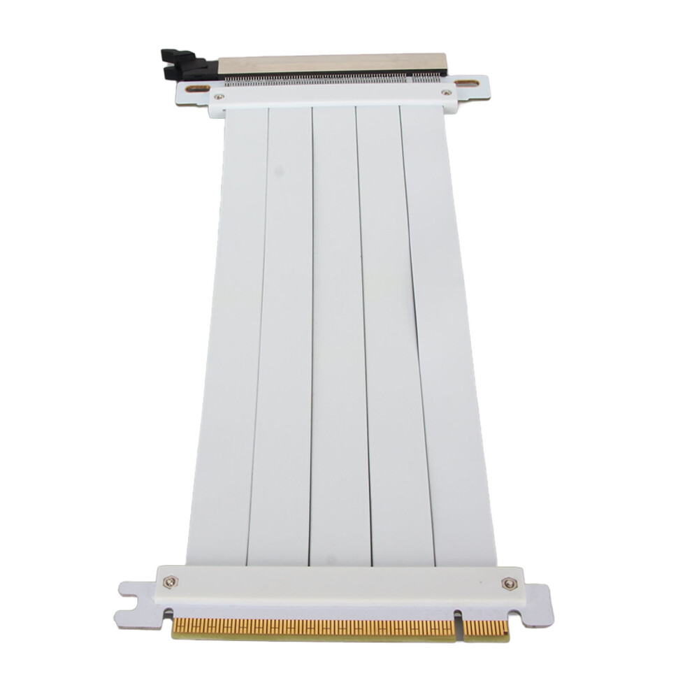 40Cm Pcie 4.0 X16 Riser Cable Perfect For Rtx 40 & Rx 7000 Gpus White 9441338715197