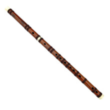 Bamboo Flute Professional Dizi Instrument in Bitter Bamboo, Horizontal Blown, Key D, High-Quality Craftsmanship