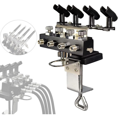 4-Way Distributor for 4 Pistols - Sturdy Universal Mounting Bracket for Multiple Handguns, Durable Design 1