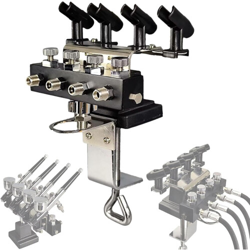 4-Way Distributor for 4 Pistols - Sturdy Universal Mounting Bracket for Multiple Handguns, Durable Design 2