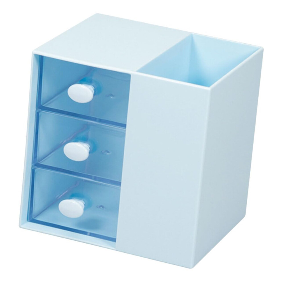 Multifunctional Office Supply Box Large Desktop Organizer for Pens Scissors Mobile Phones, Durable Plastic, Black-image-OPC-PJHF5PY-NEW