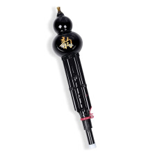 Portable Hulusi Pumpkin Flute Handmade Chinese Instrument for Beginners Key of C Professional Quality Wooden Design