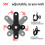 2Pcs Motorcycle Cup Holder Adjustable 360 Rotation Bike Handlebar Mount 6