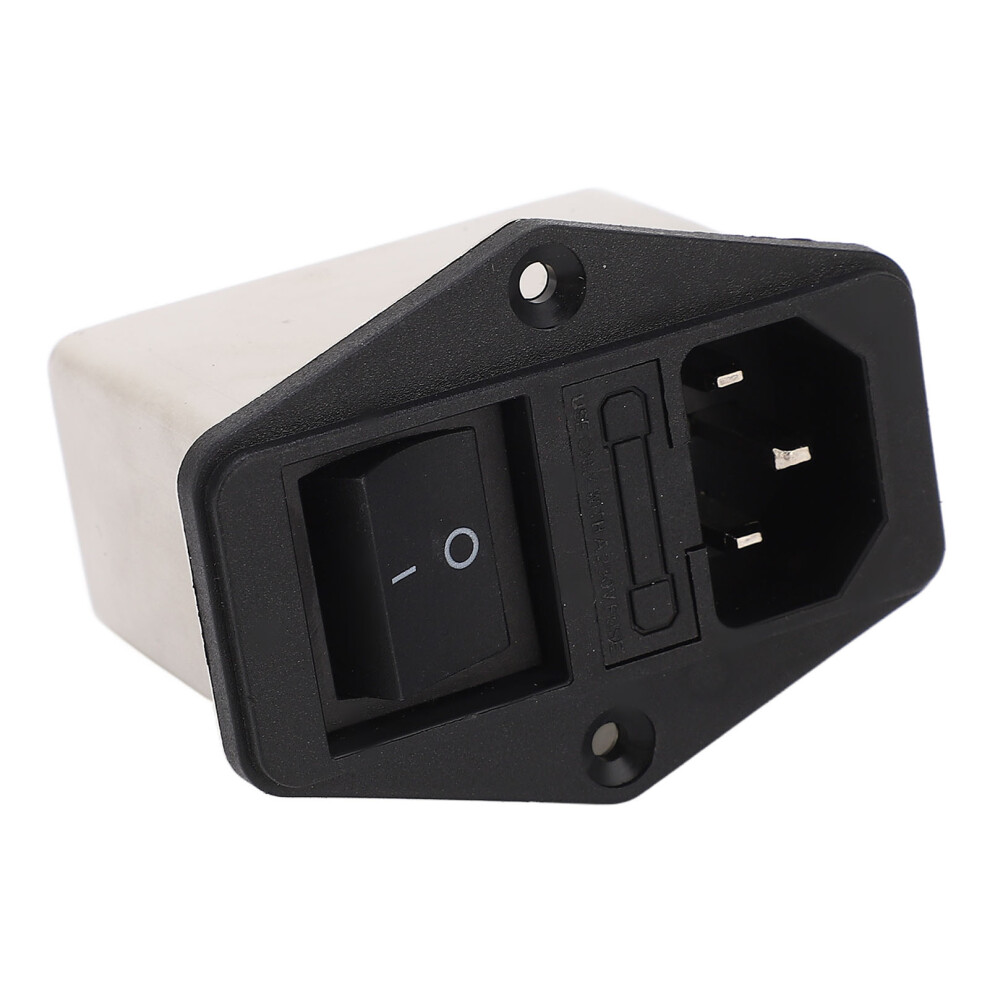 Compact Iec Power Socket With Rocker Switch & Fuse For Equipment 115V-250V 7611338721548