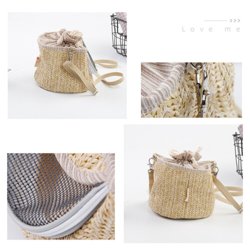 Hamster-Schultertasche Einheitsgröße Beige Tragebeutel 2