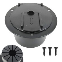 RV Cable Cover for Power Cables, Heavy-Duty RV Socket Cover, Waterproof Cable Grommet for Trailers, Boats, and Trucks