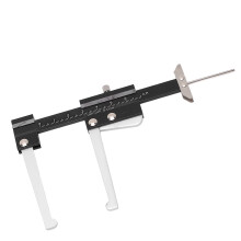 Metric Brake Disc Depth Caliper Aluminum Alloy Portable Tire Tread Depth Gauge Universal 0-25mm
