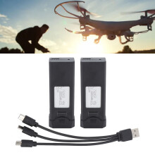 2Pcs 3.7V 1800mAh Lithium Batteries with Charger for Drone F184 S93 L900