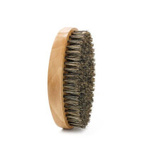 Soft Boar Bristle Beard Brush Wooden Comb Set for Men with Gift Bag Moustache Hairdresser Shaving Tool