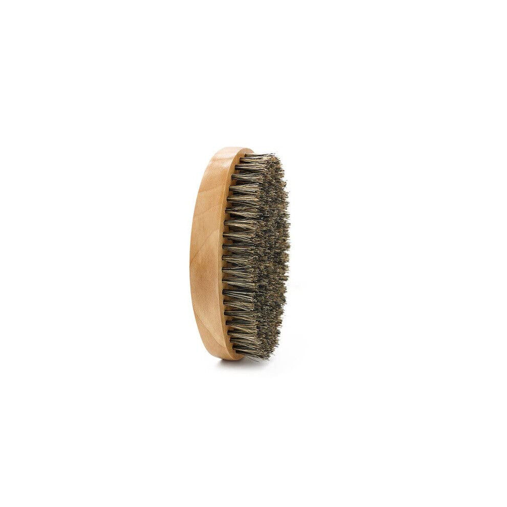 Unisex Soft Boar Bristle Beard Brush Wooden Comb Set For Men With Gift Bag Moustache Hairdresser Shaving Tool