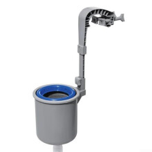 Automatic Pool Skimmer Wall Mount for Above Ground Pools with Filter Pumps, Easy Leaf Collector and Cleaning Solution