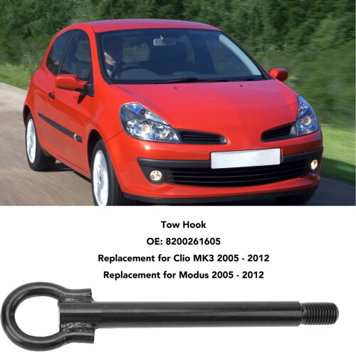 Forged Steel Tow Hook for Clio MK3 2005-2012 + Modus 2