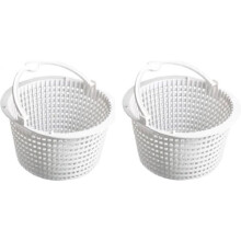 2X Pool Skimmer Basket, 16.5cm Diameter In-Ground Skimmer Filter, Multi-Purpose Pool Accessory for Leaf and Debris Removal