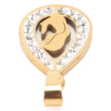 Virgin Mary Pendant Titanium Steel Water Drop Style Gift for Women