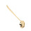 Durable Brass Soup Ladle Bright Gold 22cm Elegant Kitchen Tool 11