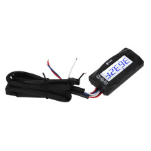 Digitales Motorradtachometer, Zylinderkopftemperatur, Spannung, Zeit, Drehzahl, 4-in-1-Messgerät, DC12V, mit Zündkerze 14mm