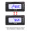 4-in-1 DC12V Thermometer 60x30x13mm Blau 11