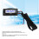 4-in-1 DC12V Thermometer 60x30x13mm Blau 9