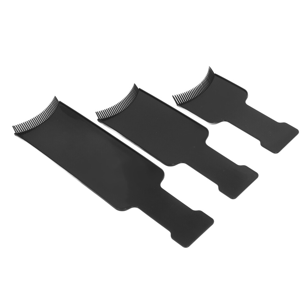 3PCS Highlighting Board & Brush Set with Teeth for Precise Hair Dyeing