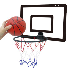 Wall Mounted Basketball Hoop Number 7, Indoor/Outdoor, Black, 40x26x25cm