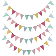 Lebanghui Pennant Chain 4 Pcs Of Pennant Garland 48 Pieces Of Pennant