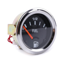 Precise 12V Mechanical Oil Quantity Meter 2 Inch Diameter Metal Fuel Gauge for Car Modifications and Custom Builds