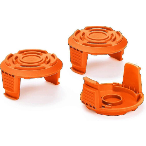 Worx Trimmer Replacement Spool Cap Covers (3 Pack) - Suitable For Worx Weed Eater xh
