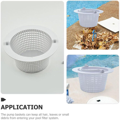 Pool Filterkorb | In-Ground Pool Skimmer Basket with 2 Filter Replacement Tools for Spa and Patio Cleaning, Leaf Removal 2