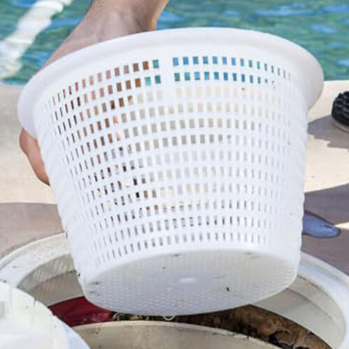 Pool Filterkorb | In-Ground Pool Skimmer Basket with 2 Filter Replacement Tools for Spa and Patio Cleaning, Leaf Removal 1