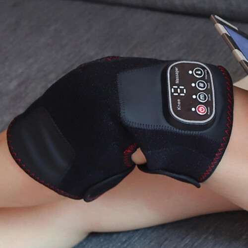 Heated Knee Massage Paste Vibration Adjustable Pain Relief for Shoulders, Elbows, Muscle Relaxation and Circulation Support 1