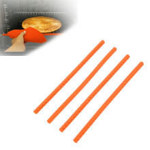 Silicone Oven Rack Protectors Set of 4 Heat Resistant Edge Covers Orange