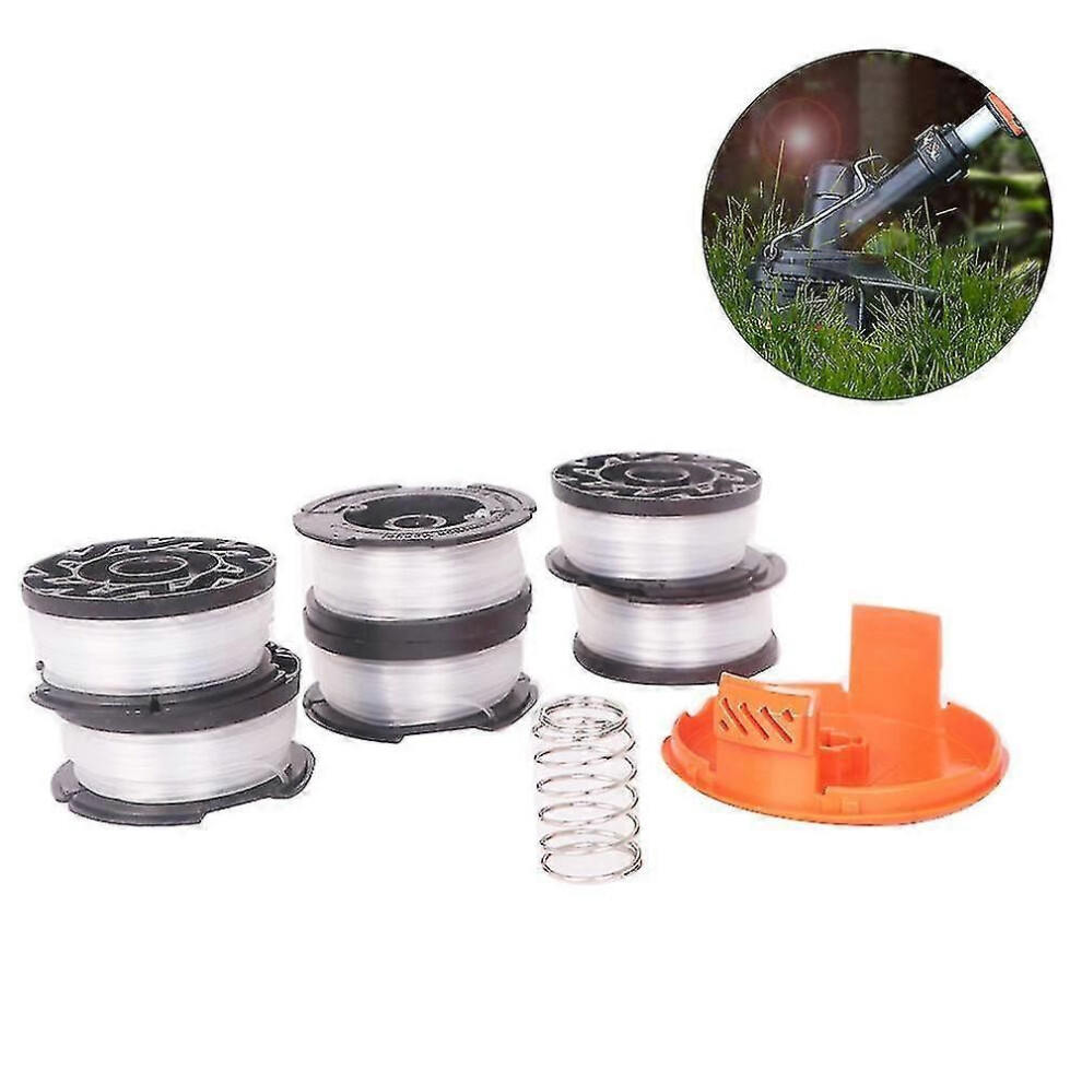 Bobine de rechange pour tondeuse à gazon Black Decker, lot de 6
