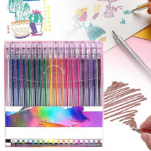 (18 colors) 8/12/18colors Unique Gel Pen Set Pastel Glitter Neon Gel Pens