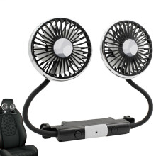 Car Backseat Fan, Portable Passenger Ventilator - 3-Speed Adjustable Auto Cooler Fan for Summer Travel, Compact and Lightweight Design