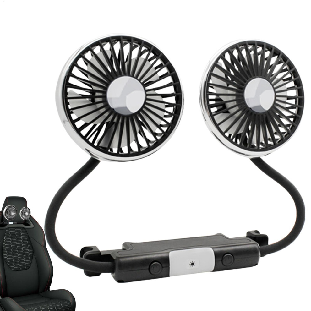 Car Backseat Fan, Portable Passenger Ventilator - 3-Speed Adjustable Auto Cooler Fan For Summer Travel, Compact And Lightweight Design 6947110967592