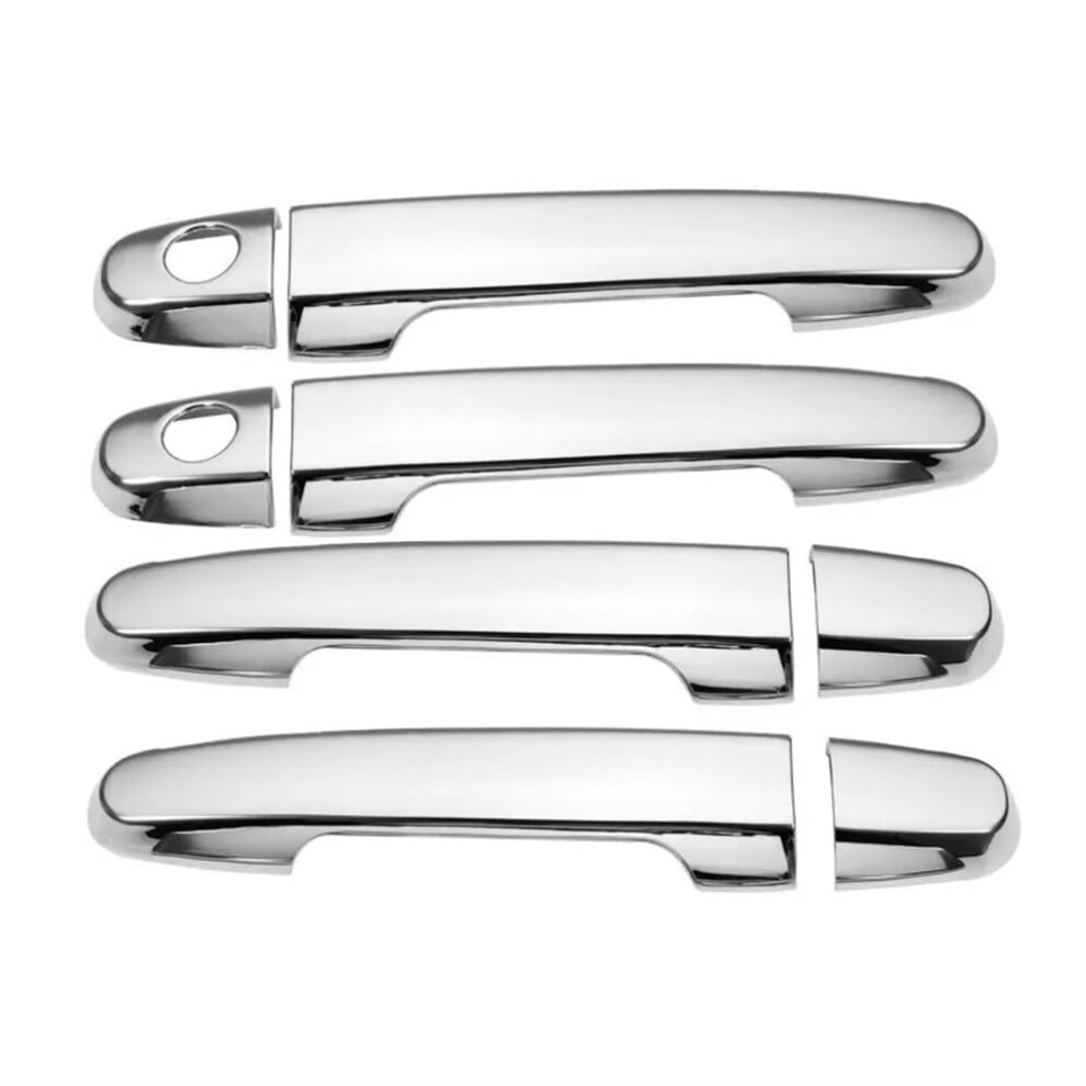 Door Handle Cover Styling Accessory For Toyota Hilux Vigo 2005-2014 Keyhole Exterior Trim Silver 6493810578854