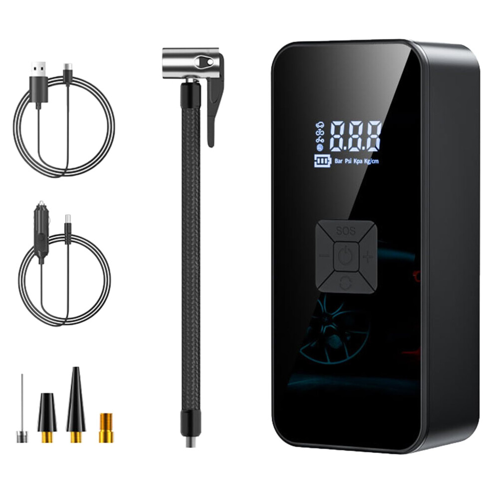 High-Speed Wireless Car Tire Inflator With Digital Display, Rechargeable Air Compressor, High Efficiency Inflation Model 6947110968018