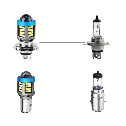 Stylish BA20D LED Headlight Bulb White for Motorbike Front Lamp 2