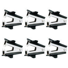 Pack of 6 Staple Remover with Metal Handle, Mini Stapler with Lock for Office School Home Use