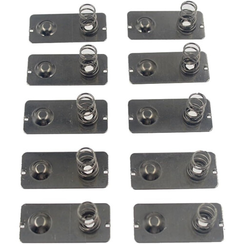 24 x 11 mm AA Battery Positive Negative Conversion Spring Contact Plate - 10 Pack for 5th Battery Spring Compatibility 2