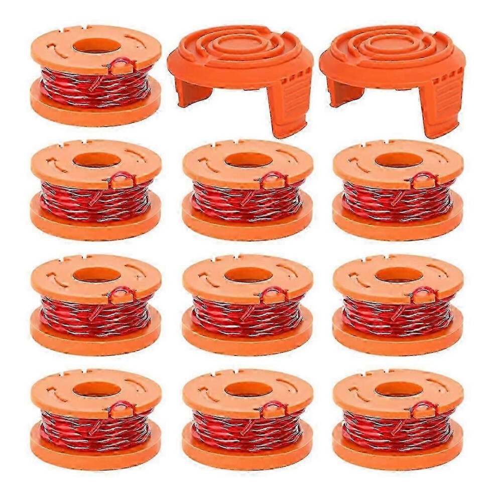 Lot de 12 bobines de coupe-bordures et de fil de coupe WA0010 pour Worx