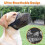 (S,black)Adjustable Breathable Safety Dog Muzzle Anti-biting Anti-barking Anti-chewing Mesh Muzzles 2